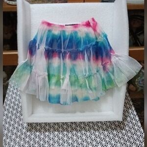Colorful Tie-Dye Ruffle Skirt Size 3T